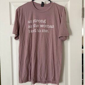 Adult Large Graphic Tee Pink